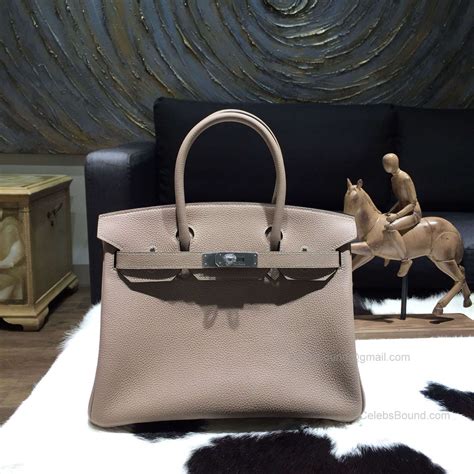 Hermes Birkin Togo 35 Silver.